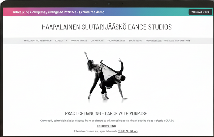 Online dance Classes Software